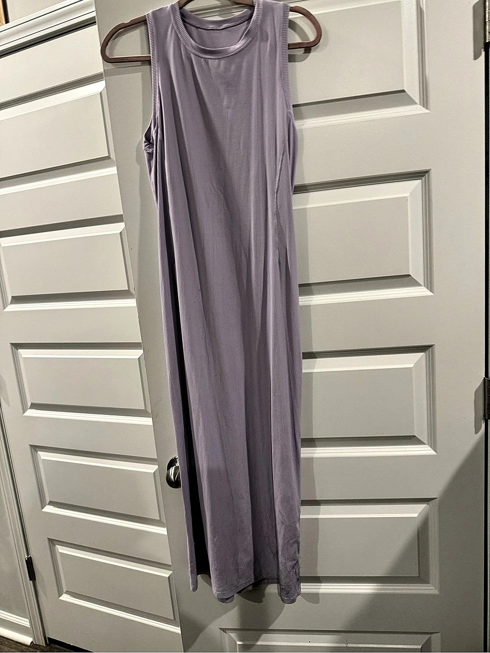 Lululemon All Aligned Ribbed Midi Dress Purple